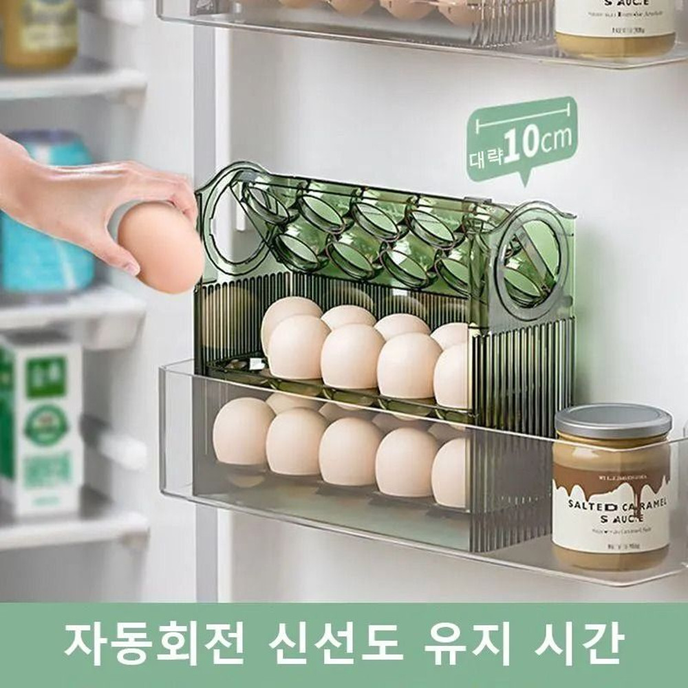 Kitchen Large Capacity Egg Fridge Storage Box Portable Multi Layer Egg Tray Organizer 3