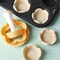 Pastry Dough Tamper Set Flower Shaped Cutter Cake Mold 0