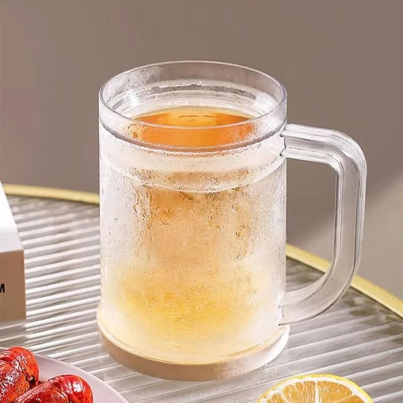 Summer Double Layer Refrigerated Ice Cup Large Capacity Beverage Mug 1