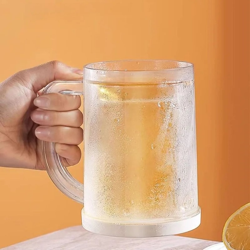 Summer Double Layer Refrigerated Ice Cup Large Capacity Beverage Mug 4