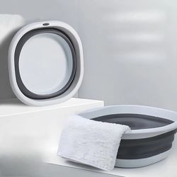 folding wash basin multipurpose lightweight hanging collapsible basin for camping