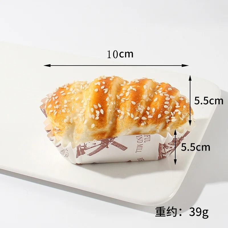 Fake Cake Bread Cupcake Pastry Bakery Artificial Soft Bread Food Model Props Refrigerator Stickers 5