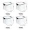 High Quality Sealed Jar Food Storage Box Transparent Plastic Kitchen Organizer 15