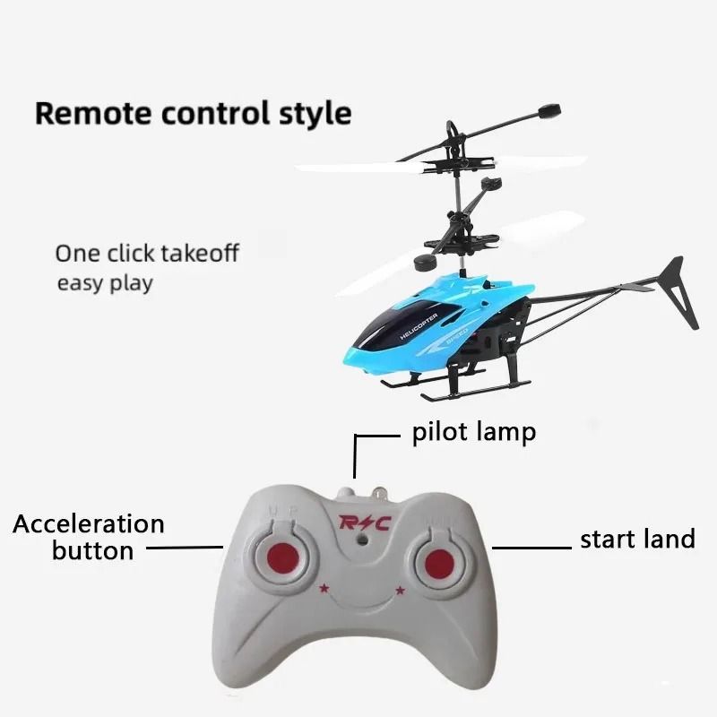 Rechargeable Mini RC Drone Safe Fall Resistant Kids Toy 4