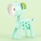 Mini LED Night Light Folding Desk Lamp Cartoon Pet Dog Deer Shape 10