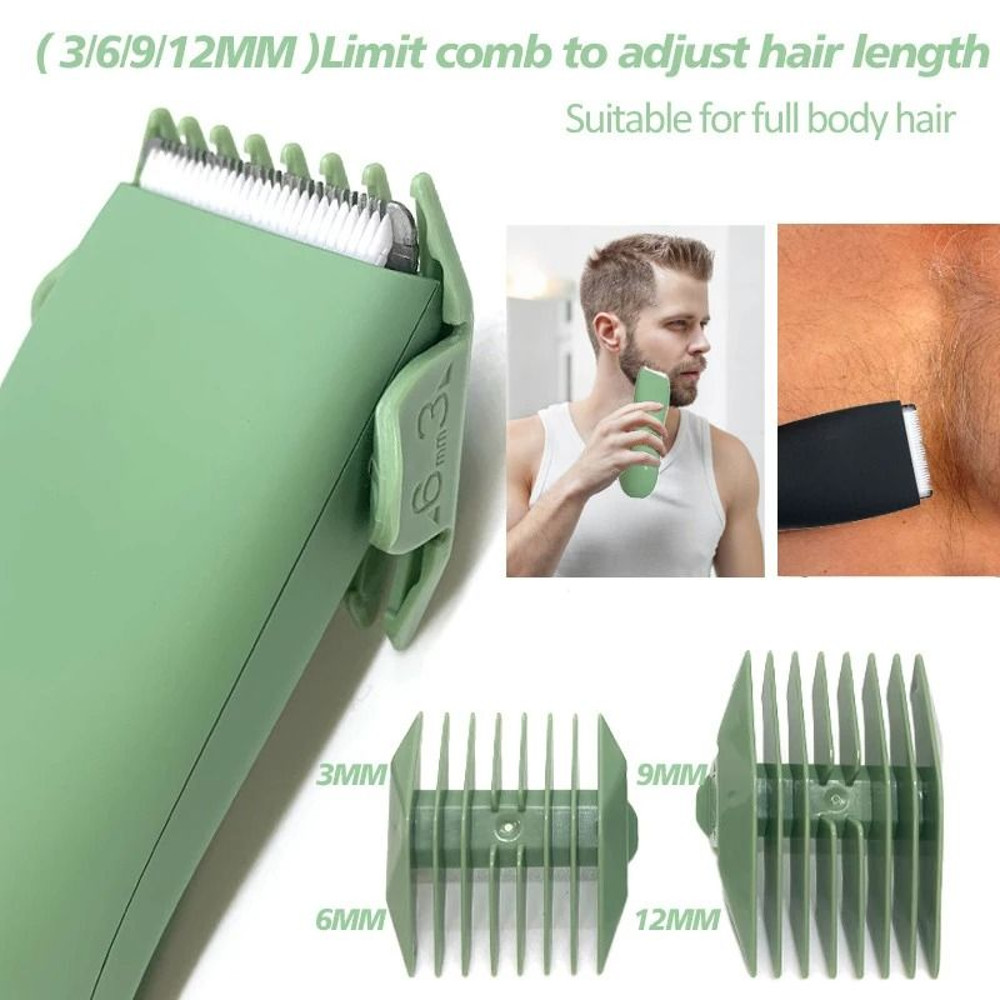 Waterproof Replaceable Ceramic Blade Body Ball Hair Trimmer For Men 3