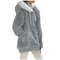Autumn Winter Fashion Women Coat Casual Hooded Zipper Fleece Jacket 7