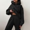 Women Tracksuit Two Piece Set Hooded Sweatshirt And Long Pant 2