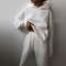 Women Tracksuit Two Piece Set Hooded Sweatshirt And Long Pant 3