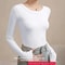 Autumn Winter Slim Fit Long Sleeve Thermal Base Shirt For Women 5