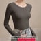 Autumn Winter Slim Fit Long Sleeve Thermal Base Shirt For Women 8