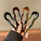 U Shaped Hair Fork Tortoiseshell Acetate Acrylic Hairpin 3
