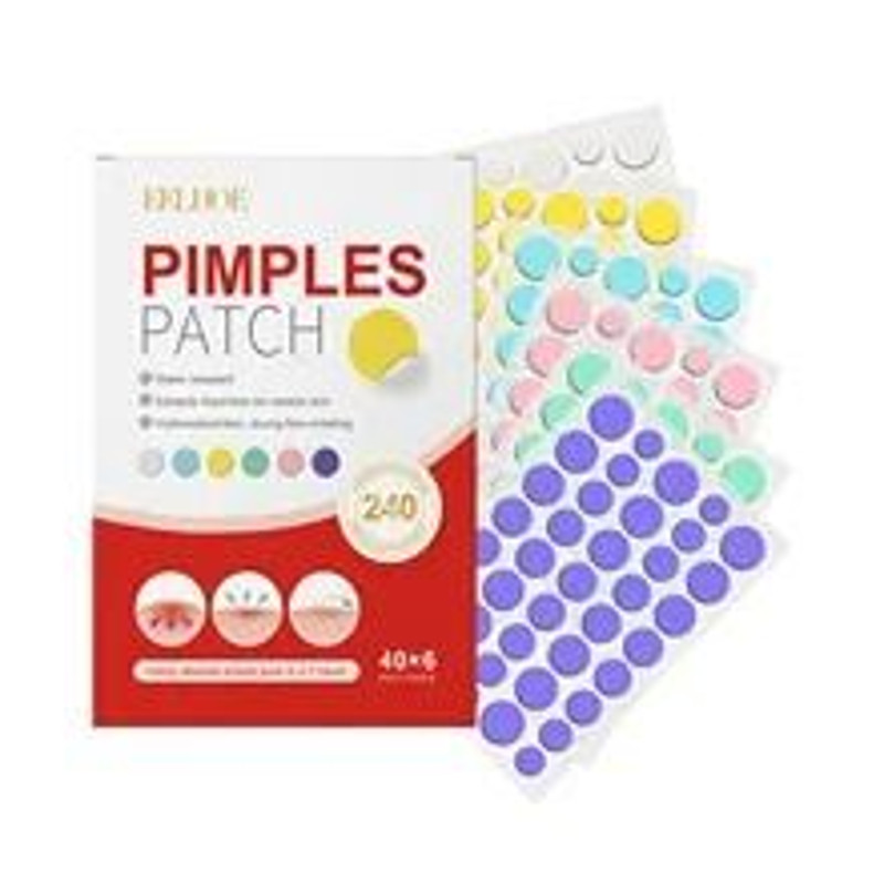Acne Pimple Patch 240pcs Heart Star Flower Round Shape Moisturizing Blemish Covers 10