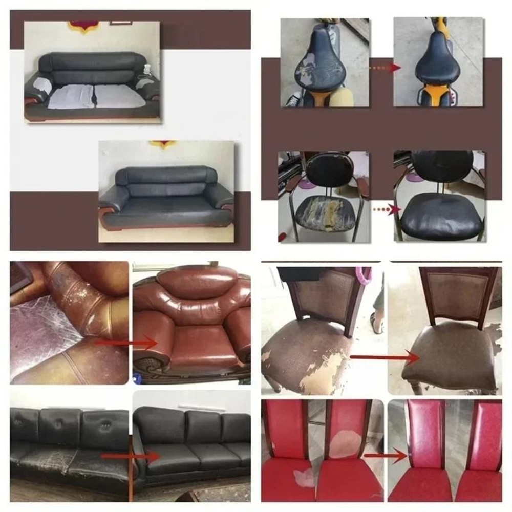 Self Adhesive Faux Leather Repair Patch Waterproof Durable For Car Seats Chairs Sofas Furniture 4