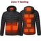 Mens Heated Jacket USB Winter Outdoor Electric Heating Thermal Coat 9
