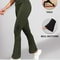 Womens Super Soft Flare Pants High Waisted Tummy Control Workout Yoga Leggings Bell Bottoms 10