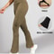 Womens Super Soft Flare Pants High Waisted Tummy Control Workout Yoga Leggings Bell Bottoms 8