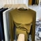 Womens Slim Fit ONeck Long Sleeve Basic TShirt Stretchy Ribbed Knit Casual Top 1