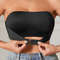 Women Strapless Seamless Front Button Bra Smooth Comfortable Underwear 0