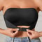 Women Strapless Seamless Front Button Bra Smooth Comfortable Underwear 0