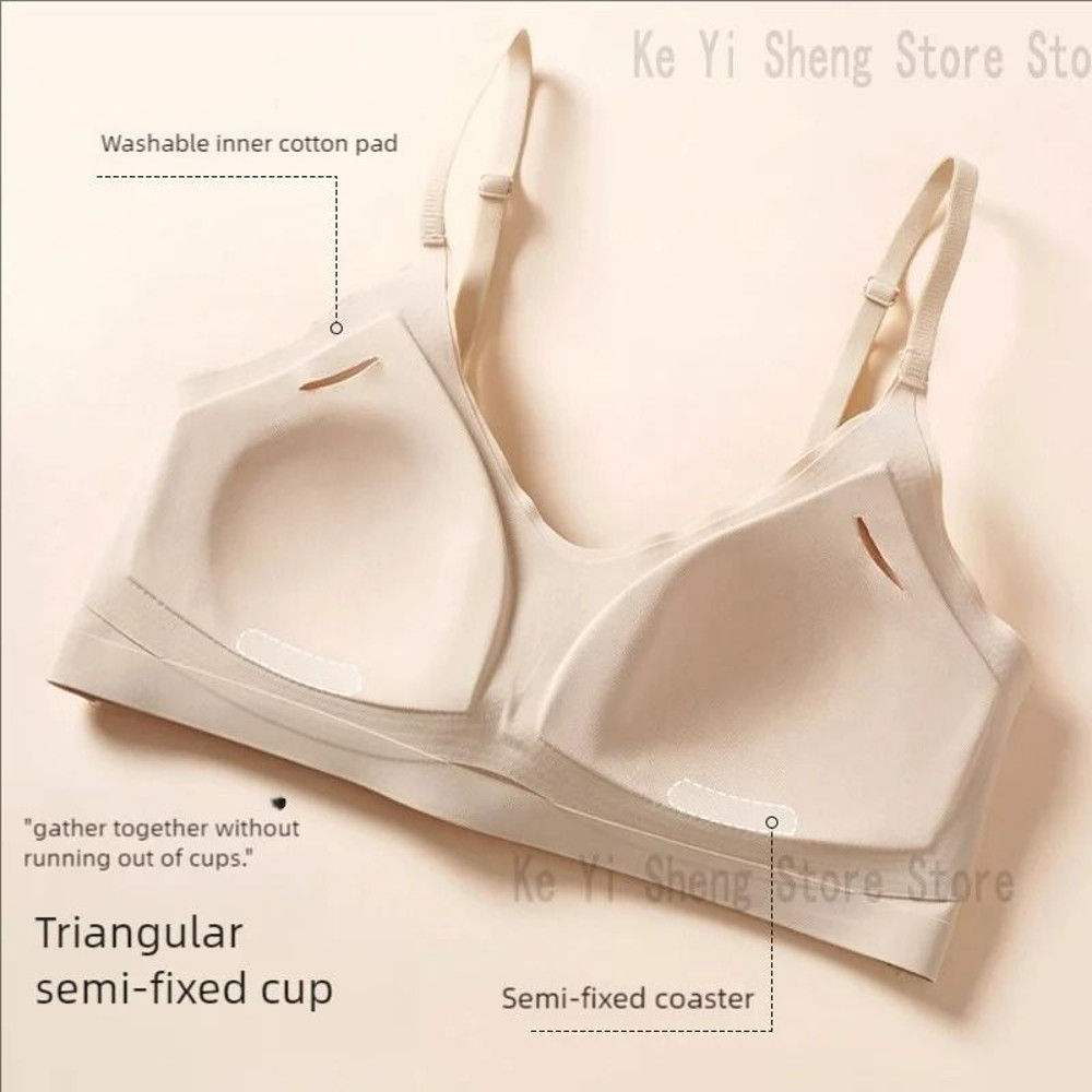 Women Seamless Bra Thin Cup Comfortable Beautiful Back Wireless Underwear 3