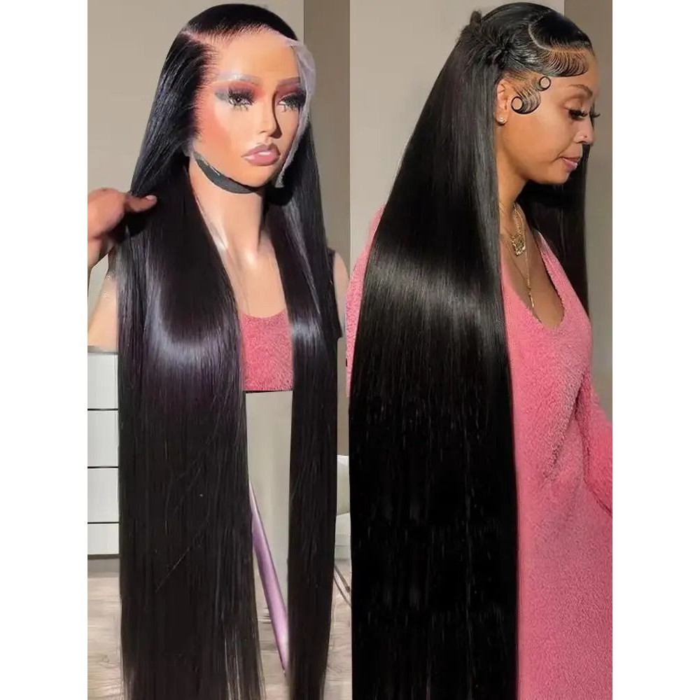 Women Bone Straight HD Lace Front Wig 200 Density Brazilian Human Hair Wig 3