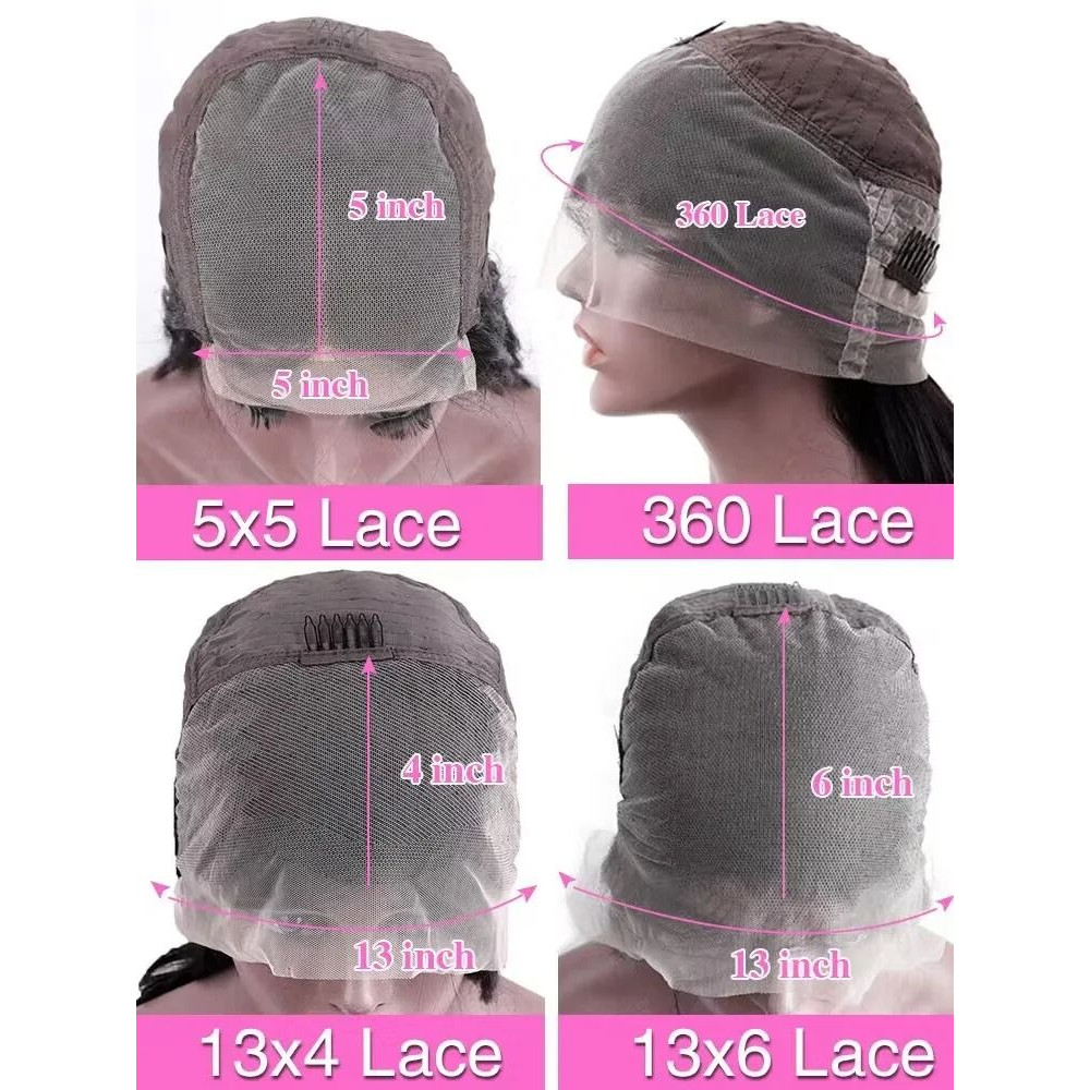 Women Bone Straight HD Lace Front Wig 200 Density Brazilian Human Hair Wig 5