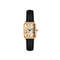 Women Retro Square Quartz Watch Leather Strap Casual Wristwatch 6