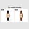 Women Retro Square Quartz Watch Leather Strap Casual Wristwatch 7