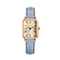 Women Retro Square Quartz Watch Leather Strap Casual Wristwatch 12