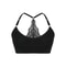 Women Ribbed Backless Wireless Bra Solid Color Breathable Underwear 4