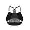 Women Ribbed Backless Wireless Bra Solid Color Breathable Underwear 5