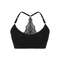 Women Ribbed Backless Wireless Bra Solid Color Breathable Underwear 7