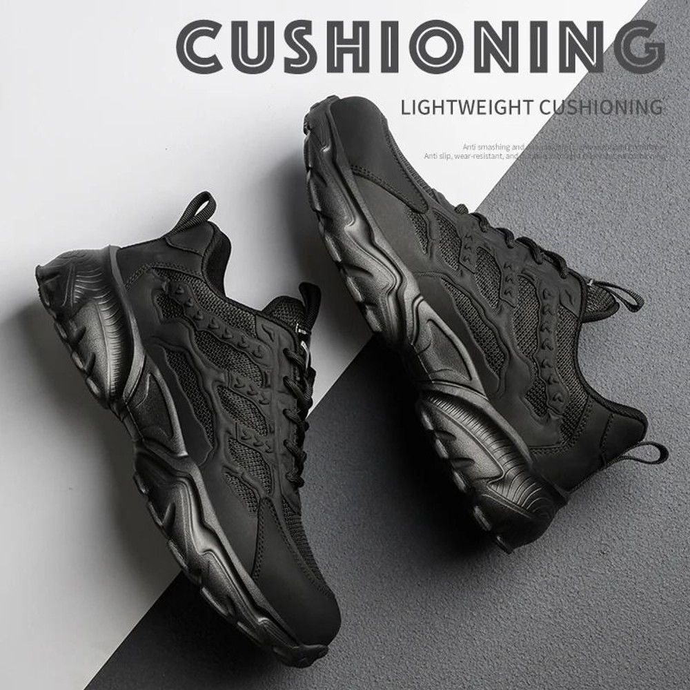 Men Lightweight Protective Work Safety Sneakers Breathable Anti Puncture 1