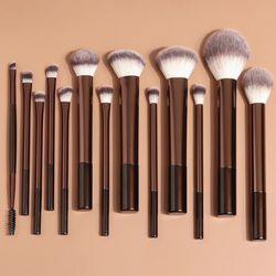 women 13 piece makeup brush set foundation powder eyeshadow blush cosmetic tool