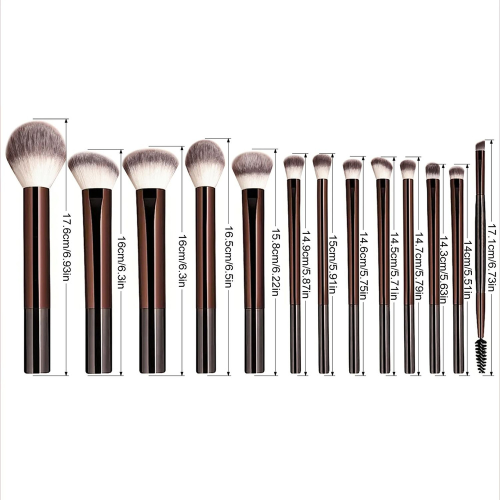 Women 13 Piece Makeup Brush Set Foundation Powder Eyeshadow Blush Cosmetic Tool 2