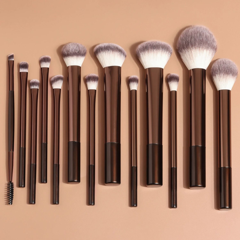 Women 13 Piece Makeup Brush Set Foundation Powder Eyeshadow Blush Cosmetic Tool 6
