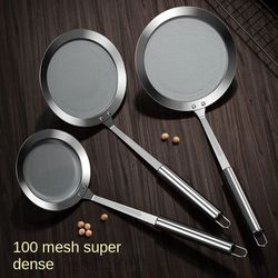 fat skimmer spoon stainless steel fine mesh strainer spoon