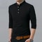 Mens Business Casual Long Sleeve Polo T Shirt Summer Comfortable Breathable Top For Formal Occasion 4