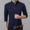 Mens Business Casual Long Sleeve Polo T Shirt Summer Comfortable Breathable Top For Formal Occasion 5