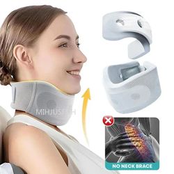 neck support cervical pillow adjustable soft sponge foam for pain relief and travel comfort