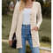 Women Long Sleeve Button V Neck Casual Cardigan Jacket 3