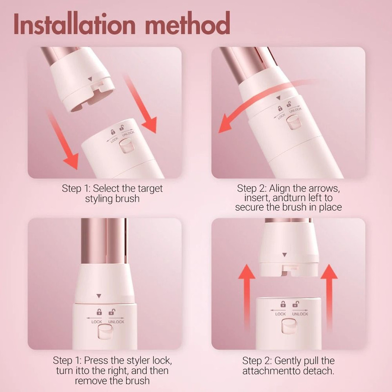 Hair Dryer Brush Detachable 5 In 1 Styling And Drying System 3