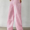 Womens Casual Striped Woven Wide Leg Pants Fall Winter 2024 Stylish Full Length Trousers 4