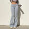 Women LowWaist Slim Flare Pants Y2K BootCut Streetwear 8