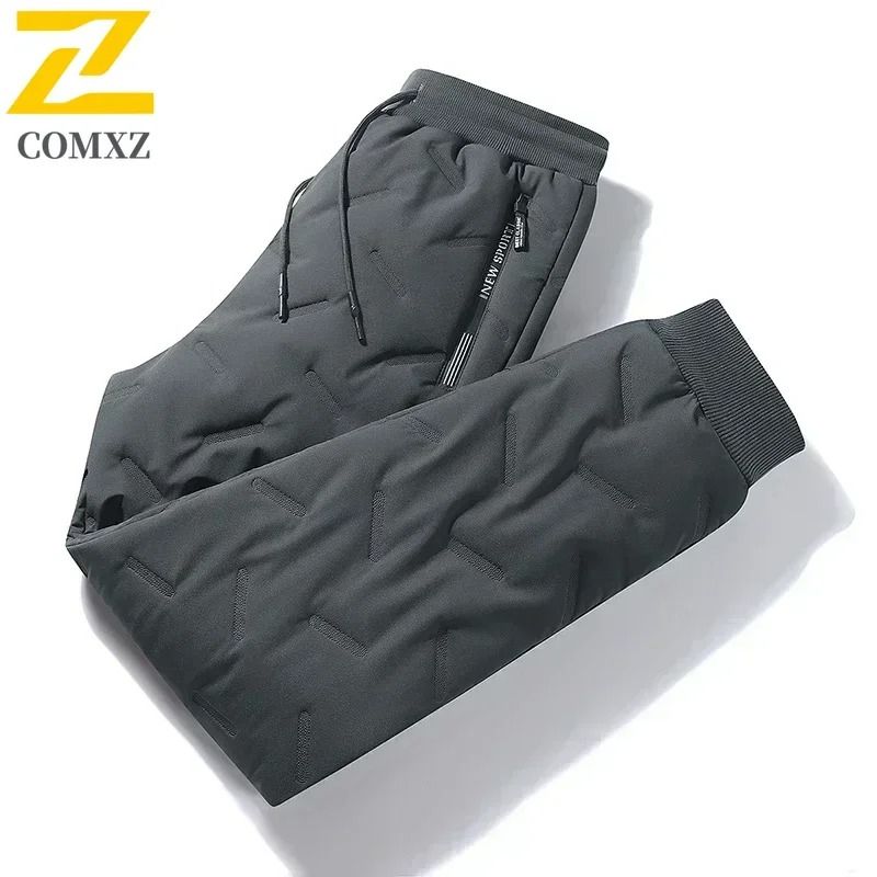 Winter Waterproof Warm Cotton Pants For Men Thickened Wool Outdoor Joggers 9