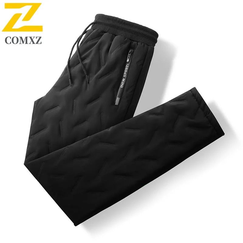 Winter Waterproof Warm Cotton Pants For Men Thickened Wool Outdoor Joggers 6