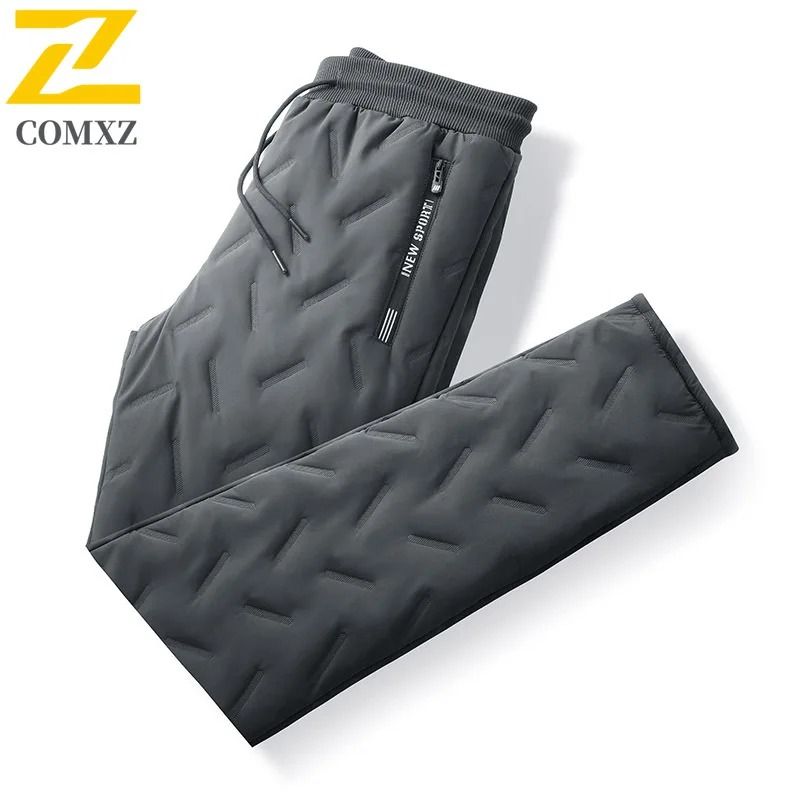 Winter Waterproof Warm Cotton Pants For Men Thickened Wool Outdoor Joggers 8