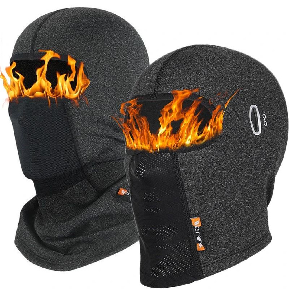 Winter Thermal Cycling Face Mask Balaclava Head Cover Windproof Outdoor Sports Headwear 0