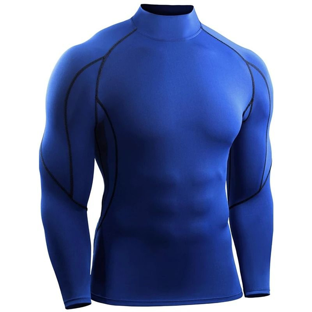 Men Long Sleeve Compression Running T Shirt Gym Fitness Training Top 9